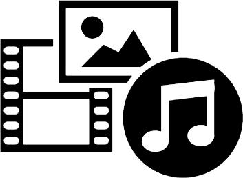 types of media icon